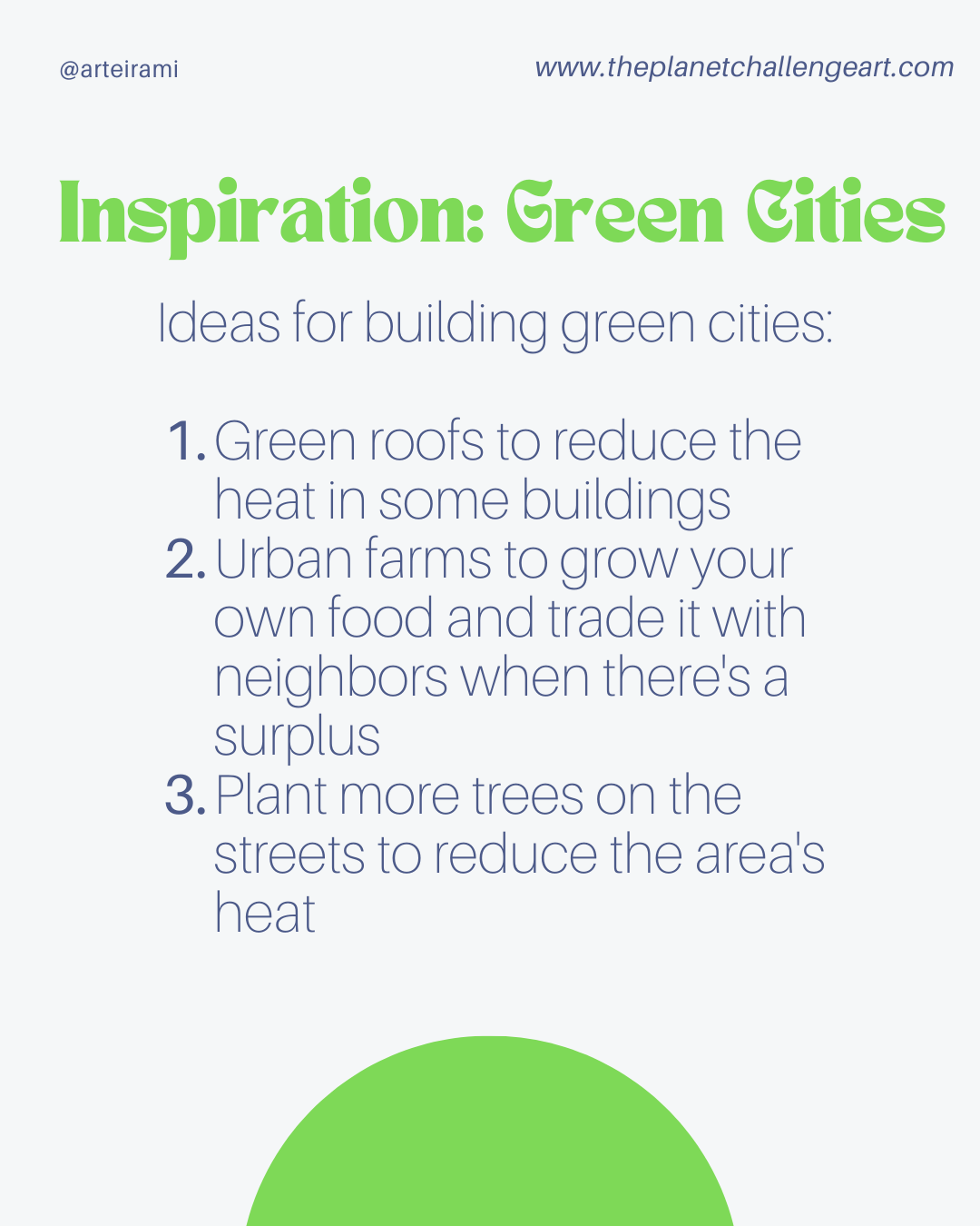 How to build a Green City